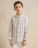 Boys White Striped Oxford Shirt sold by Redtag