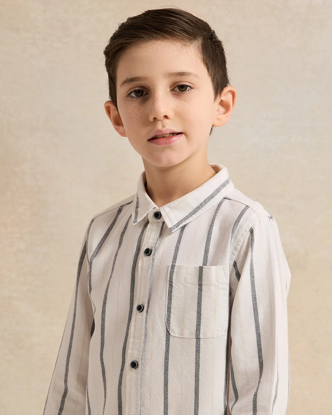 Boys White Striped Oxford Shirt sold by Redtag product image thumbnail 4