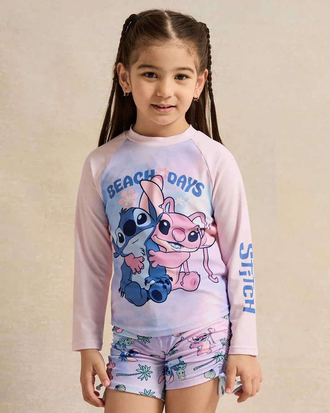 Girls Pink And Blue Printed Swim Set (2 Piece) sold by Redtag product image thumbnail 2