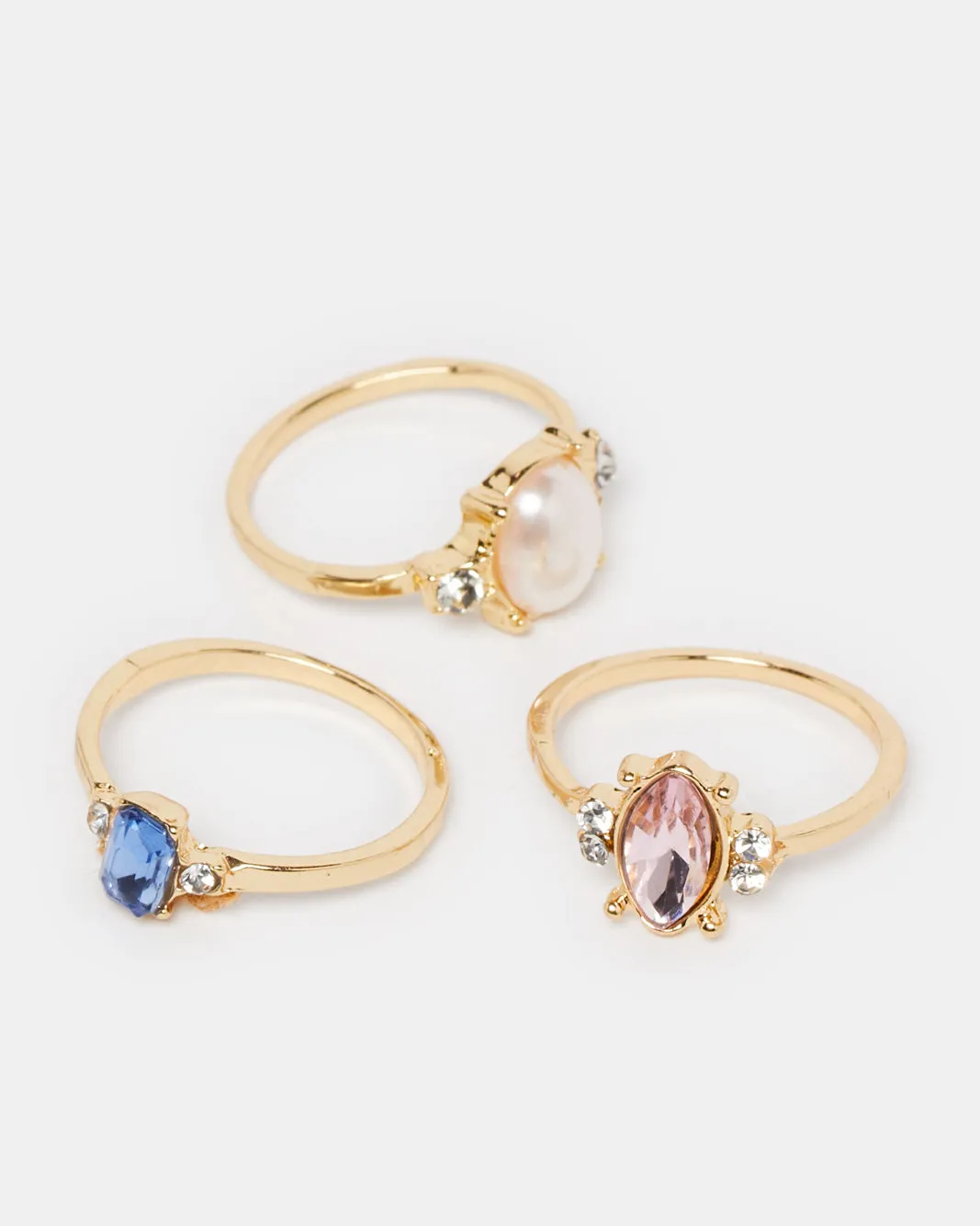 Women Gold Ring Set (3 Piece) sold by Redtag product image thumbnail 3