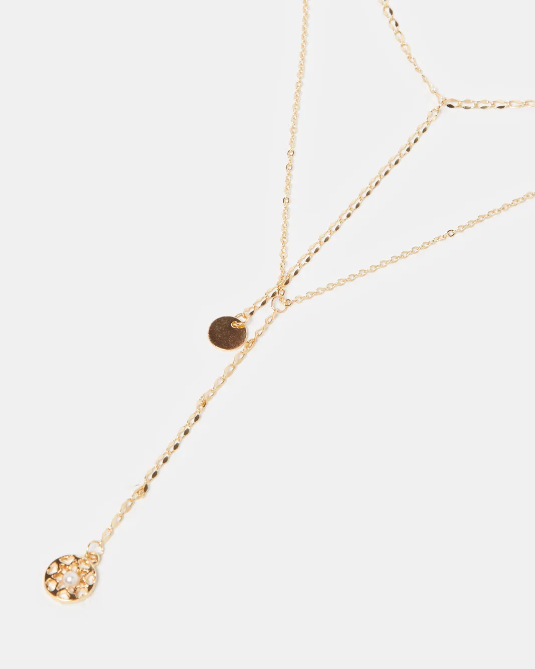 Women Gold Necklace Set (Pack of 2) sold by Redtag product image thumbnail 2