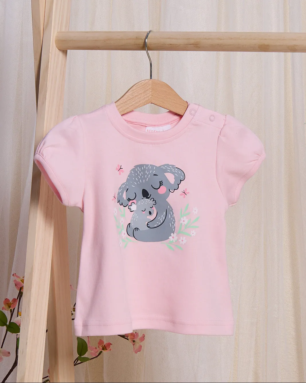 Infant Girls Pink Koala Print Pyjama Set (2 Piece) sold by Redtag product image thumbnail 2