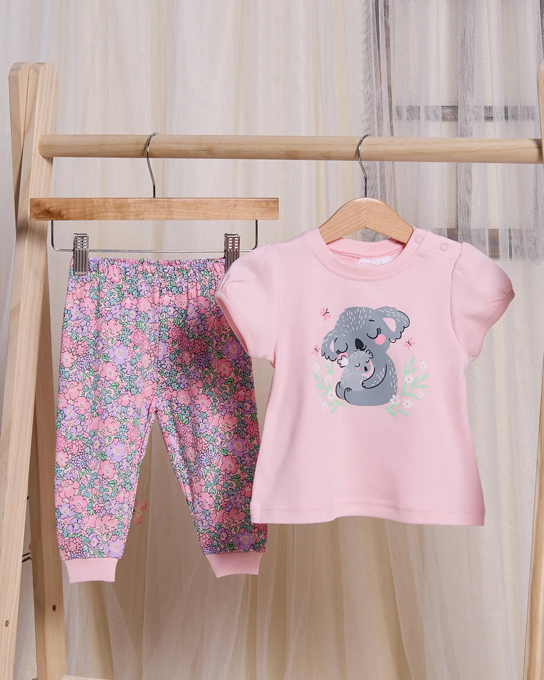 Infant Girls Pink Koala Print Pyjama Set (2 Piece) sold by Redtag