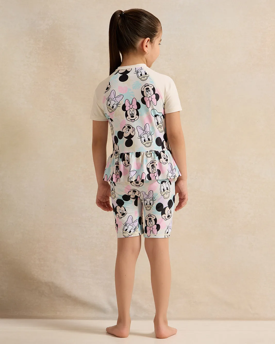 Girls Cream Printed Swimsuits sold by Redtag product image thumbnail 3