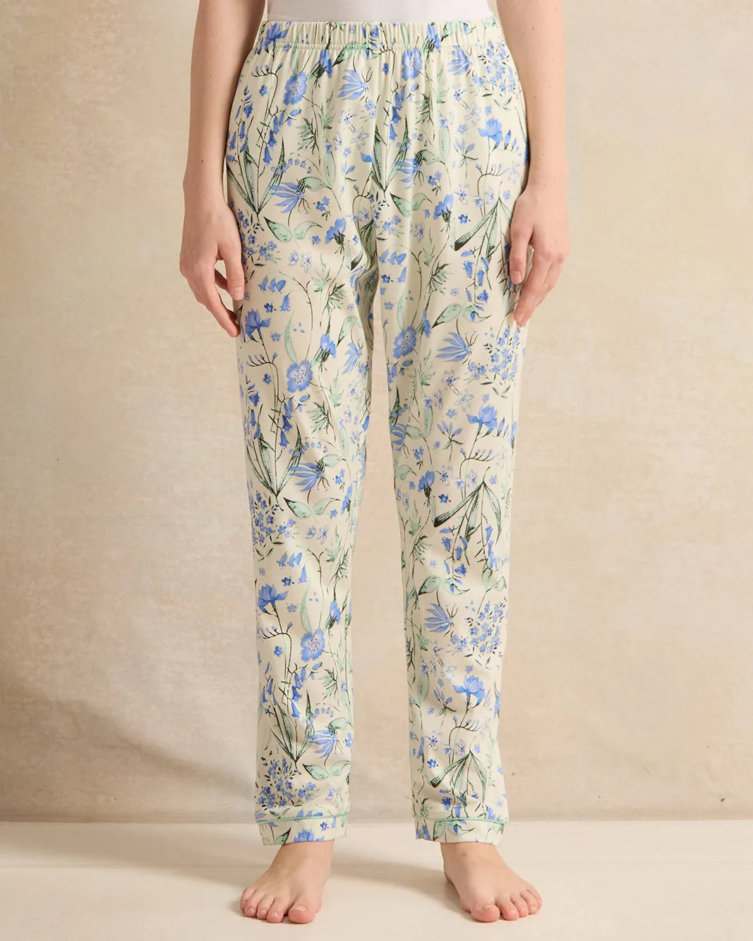 Senior Girls White And Blue Print Pyjama Set (2 Piece) sold by Redtag product image thumbnail 3