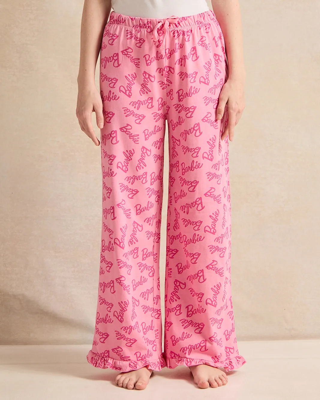 Senior Girls Pink Barbie Print Pyjama Set (2 Piece) sold by Redtag product image thumbnail 3