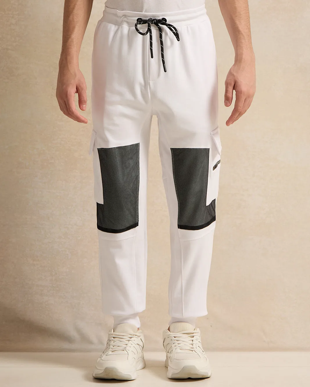 Senior Boys White Cargo Active Pants sold by Redtag