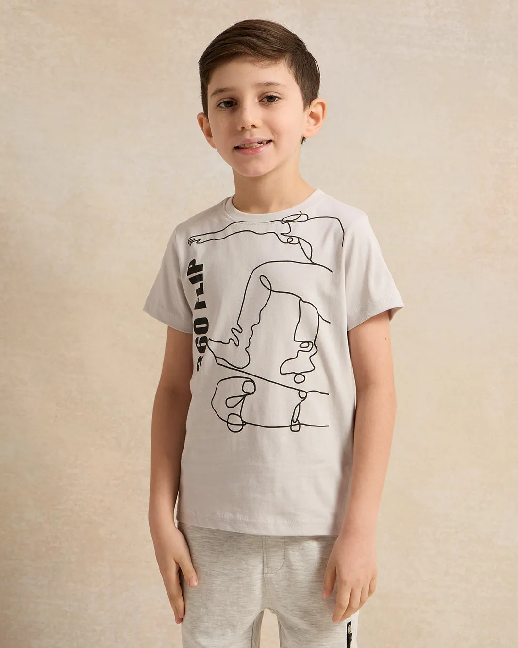 Boys Grey 360 Flip Print T-Shirt sold by Redtag