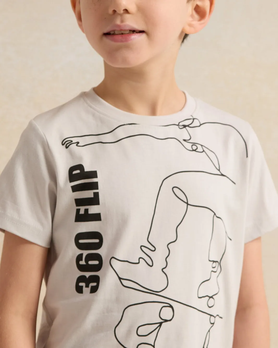 Boys Grey 360 Flip Print T-Shirt sold by Redtag product image thumbnail 4