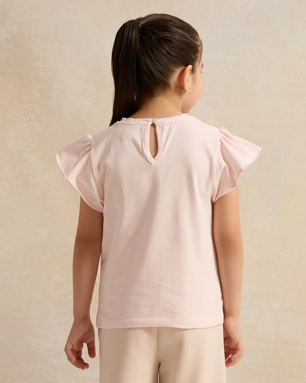 Girls Pink Rapunzel Printed T-Shirt sold by Redtag product image thumbnail 3