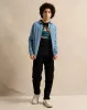 Senior Boys Blue Denim Shirt With Black T-Shirt Set (2 Piece) sold by Redtag