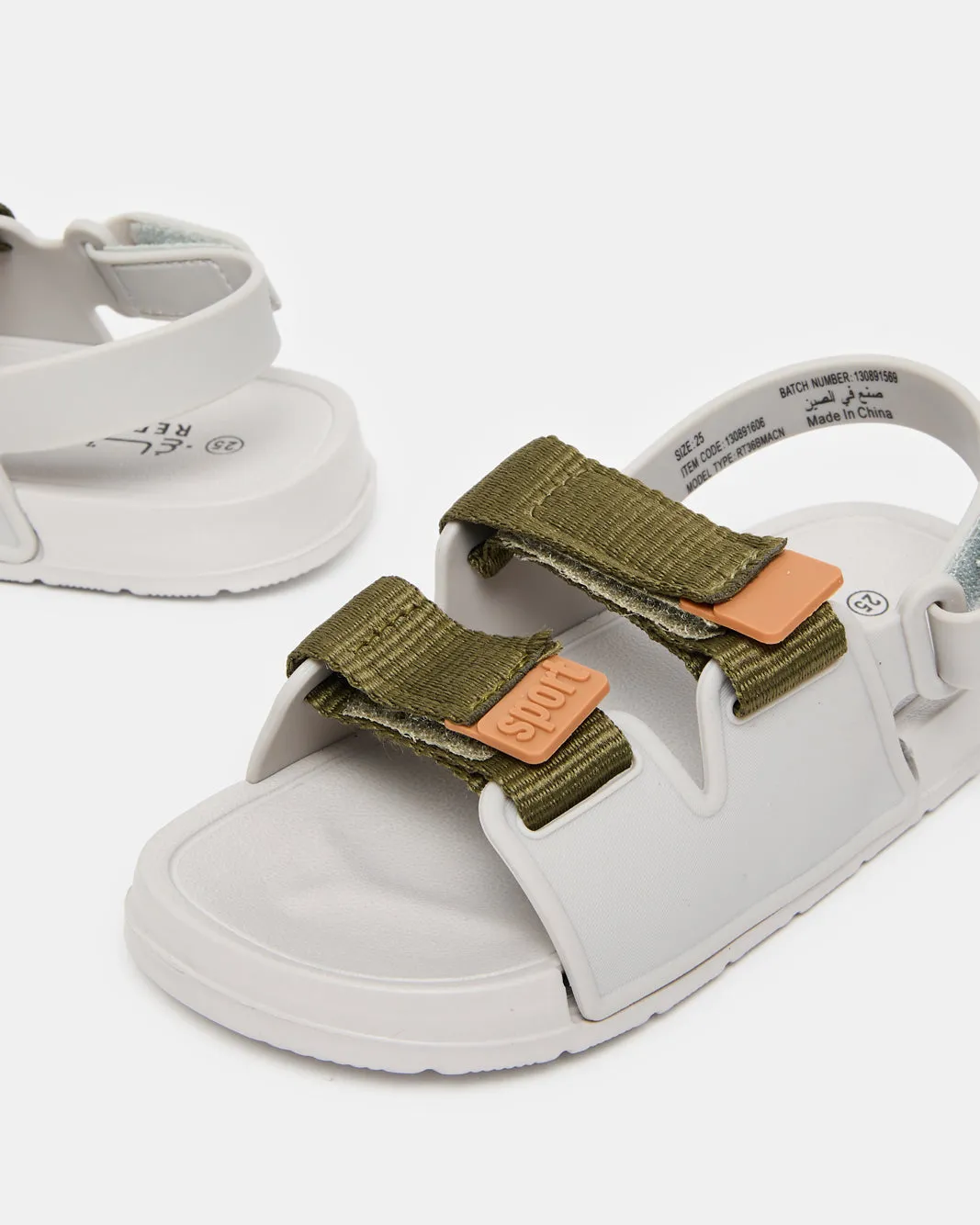 Boys Grey Molded Slide With Backstrap sold by Redtag product image thumbnail 3