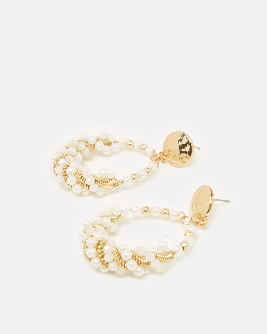 Women Gold Embellished Earring sold by Redtag product image thumbnail 4