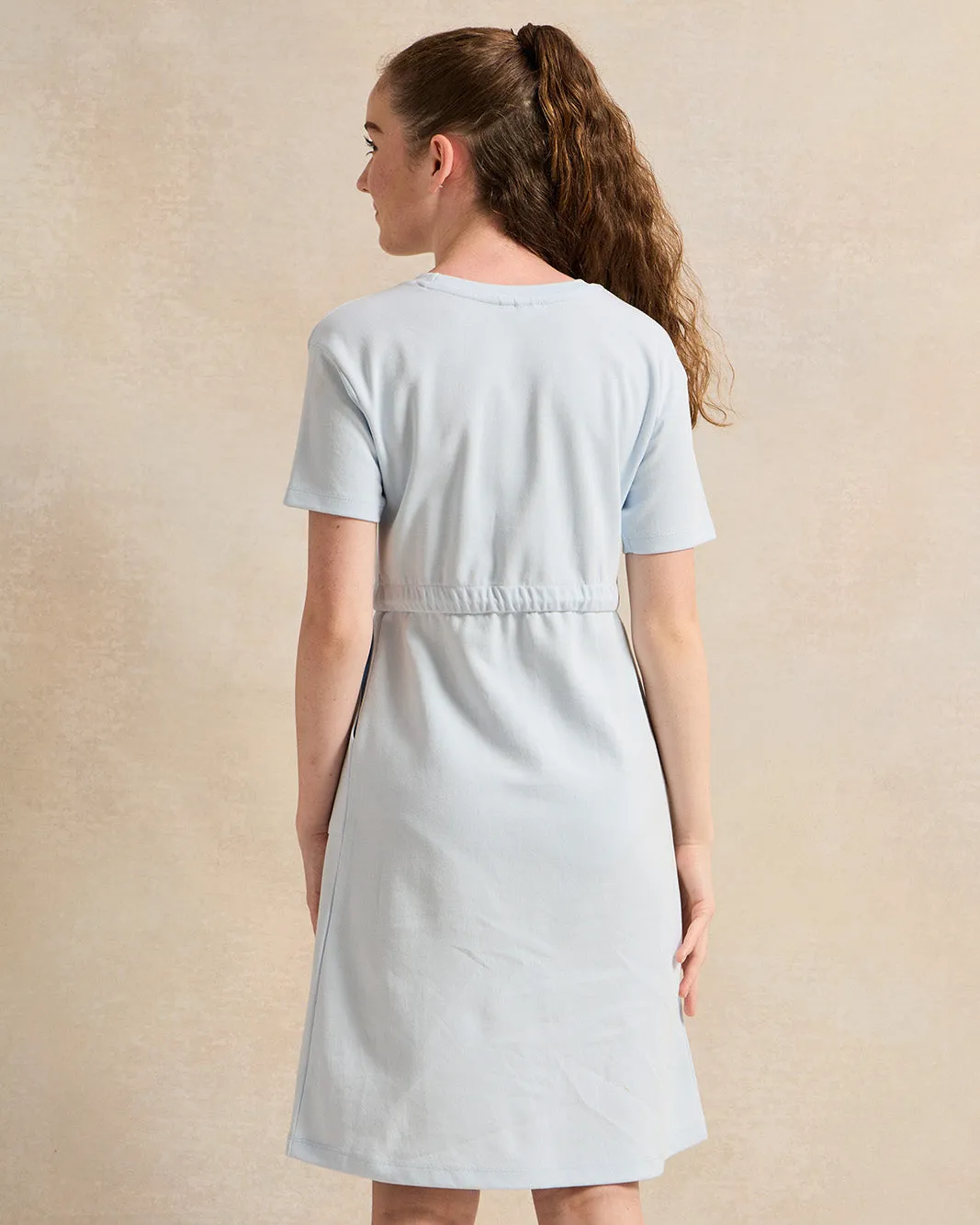 Senior Girls Blue Interlock Dress sold by Redtag product image thumbnail 3