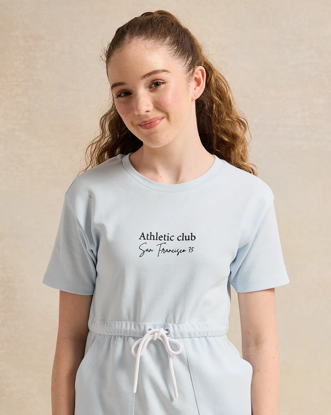 Senior Girls Blue Interlock Dress sold by Redtag product image thumbnail 4