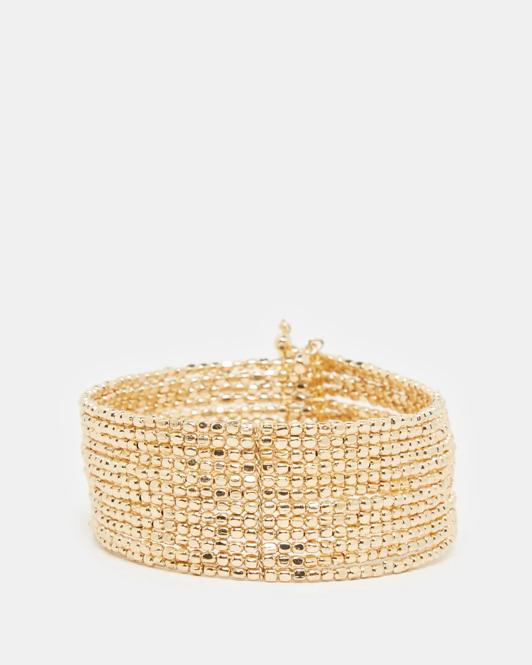 Women Gold Embellished Cuff sold by Redtag