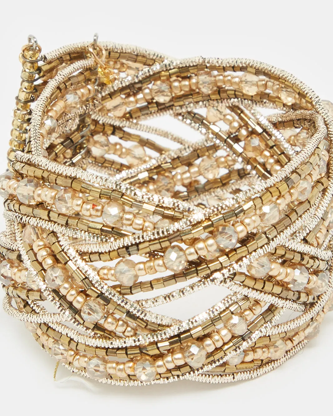 Women Gold Embellished Cuff sold by Redtag product image thumbnail 4