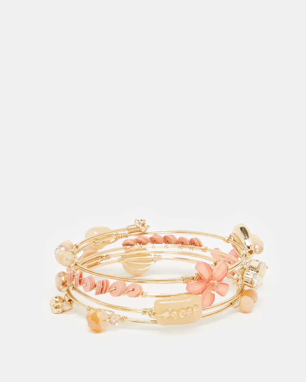 Women Gold Embellished Coil Bracelet sold by Redtag product image thumbnail 2
