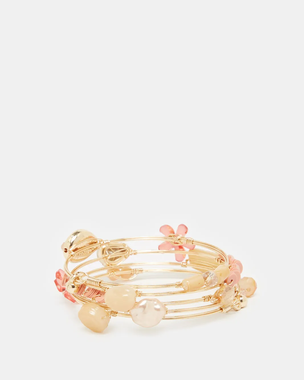 Women Gold Embellished Coil Bracelet sold by Redtag product image thumbnail 3