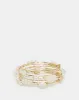 Women Gold Embellished Coil Bracelet sold by Redtag