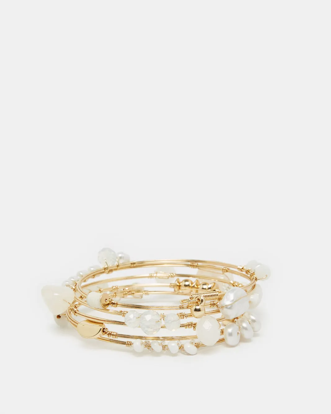 Women Gold Embellished Coil Bracelet sold by Redtag product image thumbnail 2
