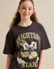 Senior Girls Charcoal Minnie Mouse Top sold by Redtag