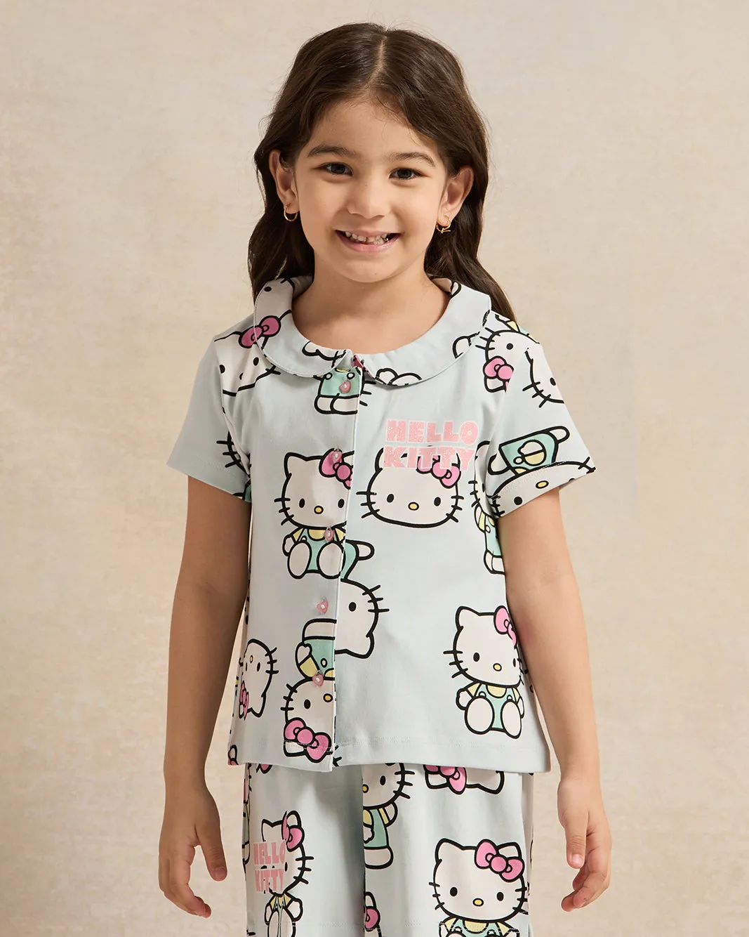 Girls Blue Hello Kitty Print Pyjama Set (2 Piece) sold by Redtag product image thumbnail 2