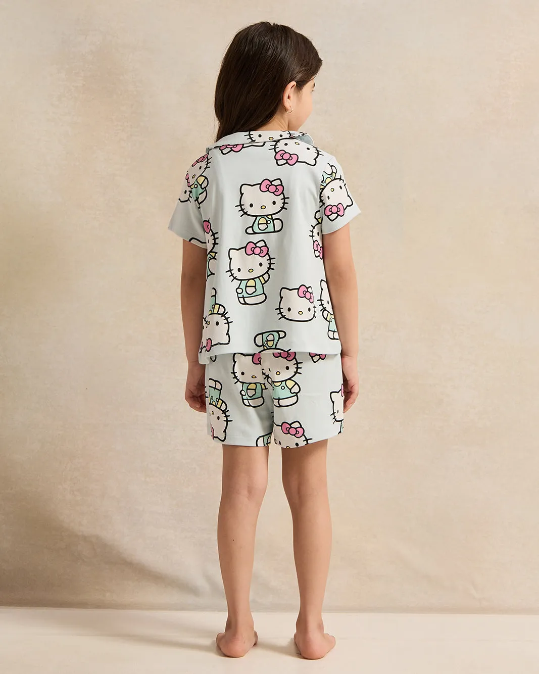 Girls Blue Hello Kitty Print Pyjama Set (2 Piece) sold by Redtag product image thumbnail 4