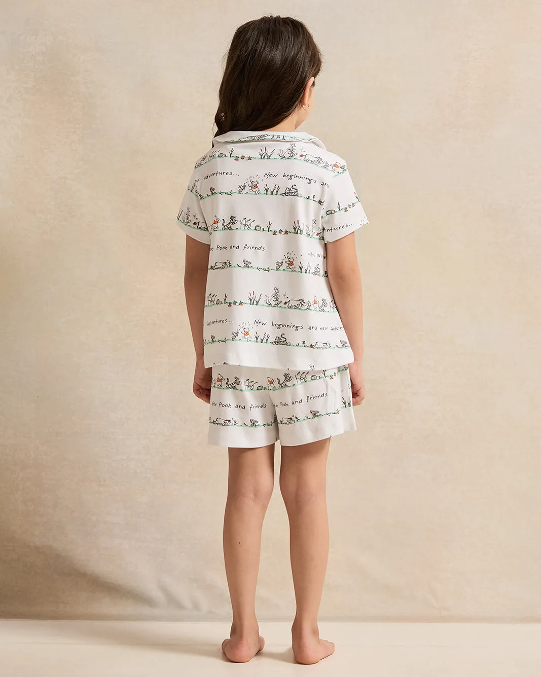 Girls White Winnie The Pooh Pyjama Set (2 Piece) sold by Redtag product image thumbnail 4