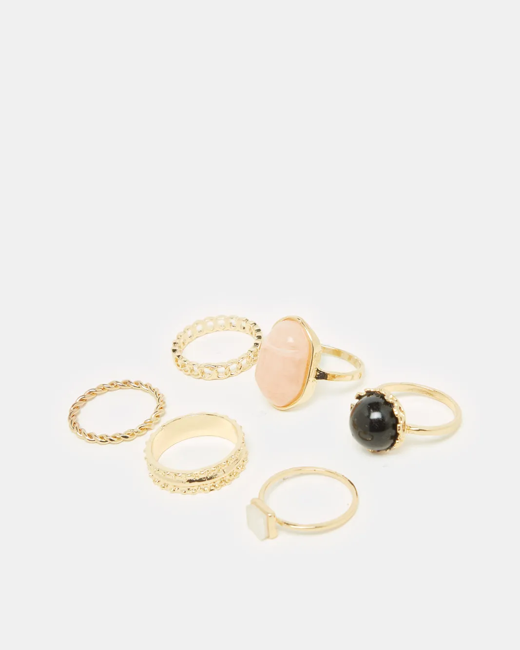 Women Gold Embellished Ring Set (6 Piece) sold by Redtag product image thumbnail 2