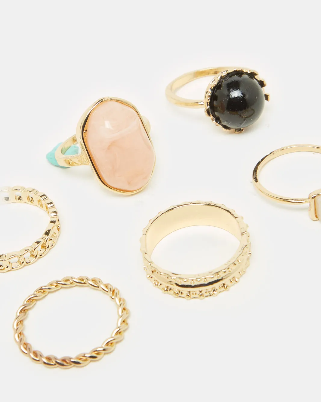 Women Gold Embellished Ring Set (6 Piece) sold by Redtag product image thumbnail 3