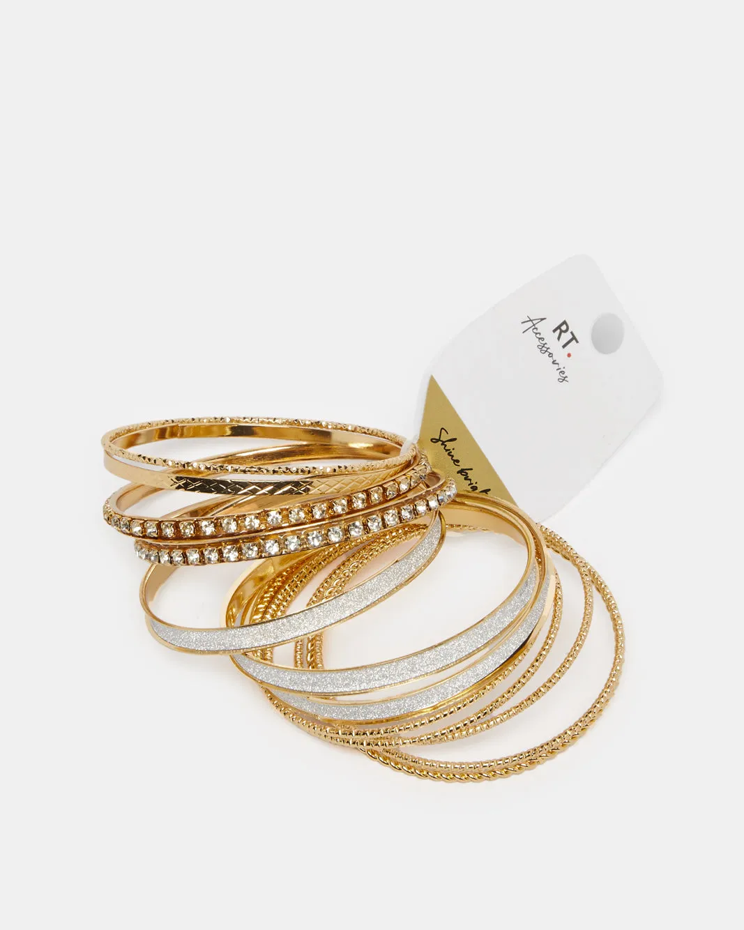 Women Gold Embellished Bracelet Set sold by Redtag product image thumbnail 2
