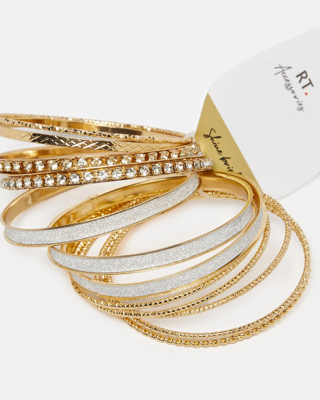 Women Gold Embellished Bracelet Set sold by Redtag product image thumbnail 3