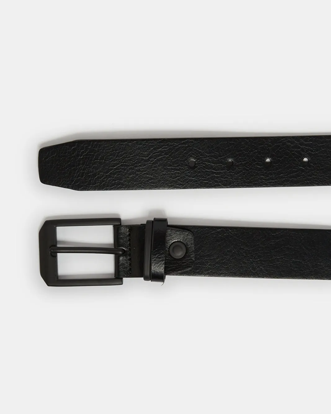 Men Black Solid Belt sold by Redtag product image thumbnail 2