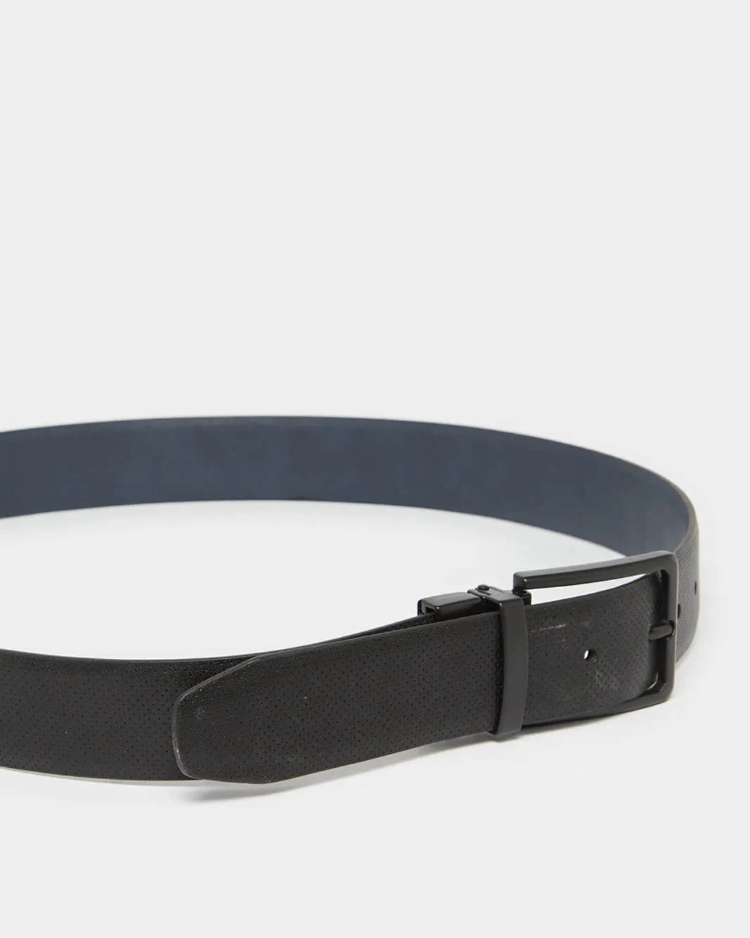 Men Black And Navy Belt With Twist Buckle sold by Redtag product image thumbnail 3