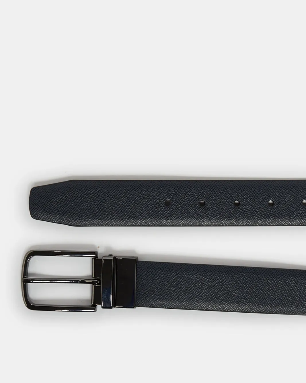 Men Navy And Black Belt With Twist Buckle sold by Redtag product image thumbnail 2