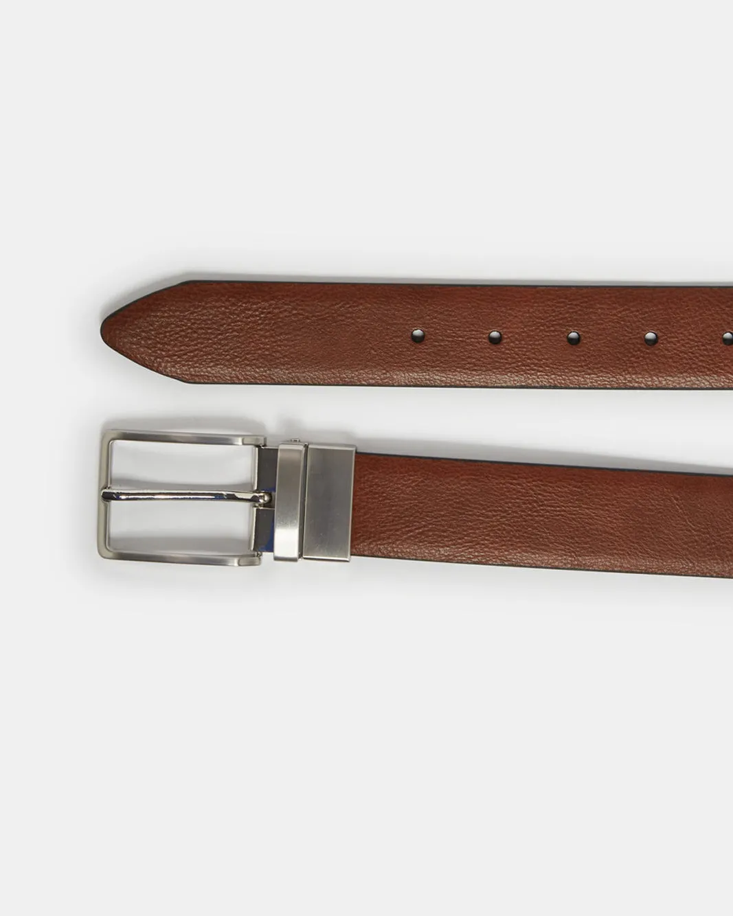 Men Black And Tan Twist Buckle Belt sold by Redtag product image thumbnail 2