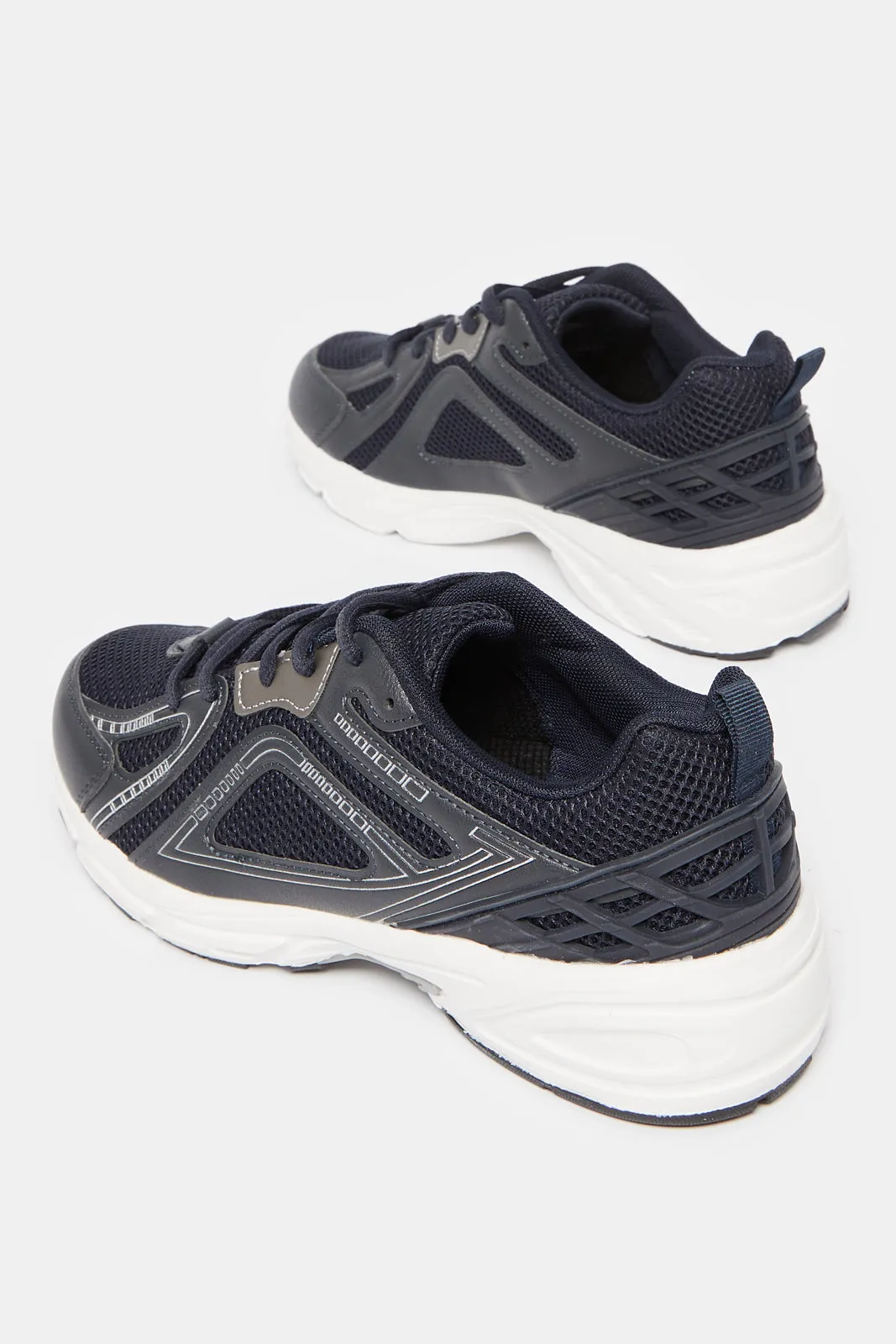 Senior Boys Black Colour Block Trainers sold by Redtag product image thumbnail 4