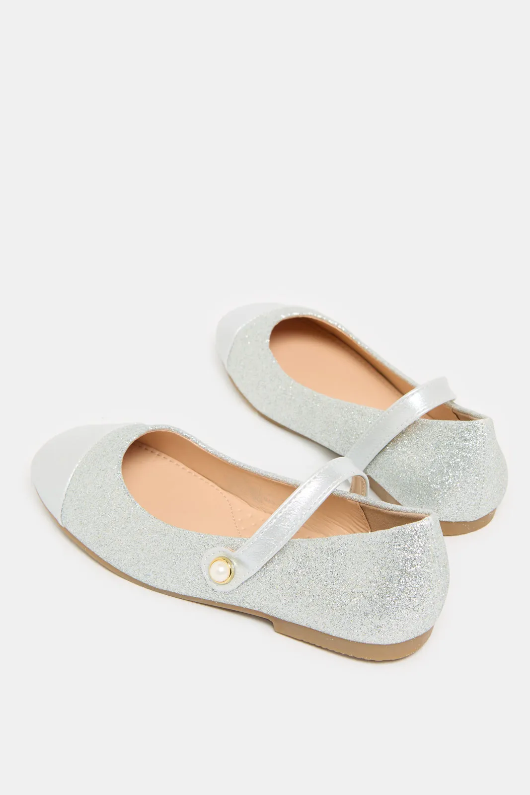 Senior Girls Silver Glitter Ballerina sold by Redtag product image thumbnail 4