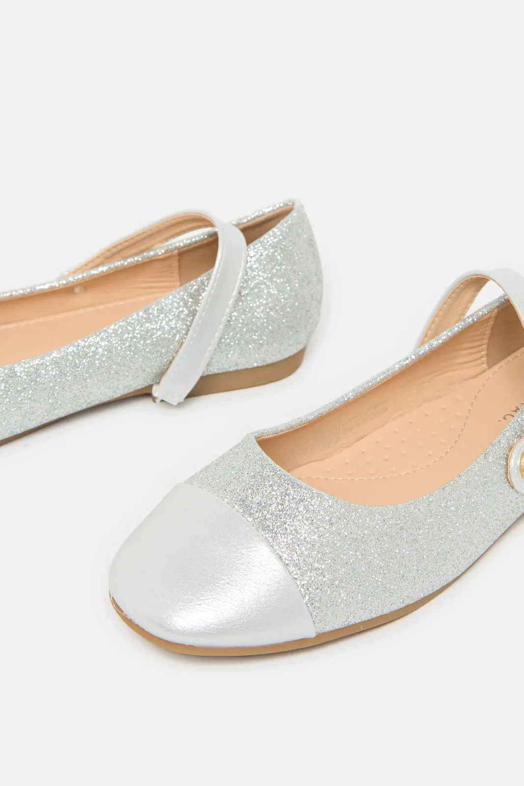 Senior Girls Silver Glitter Ballerina sold by Redtag product image thumbnail 3