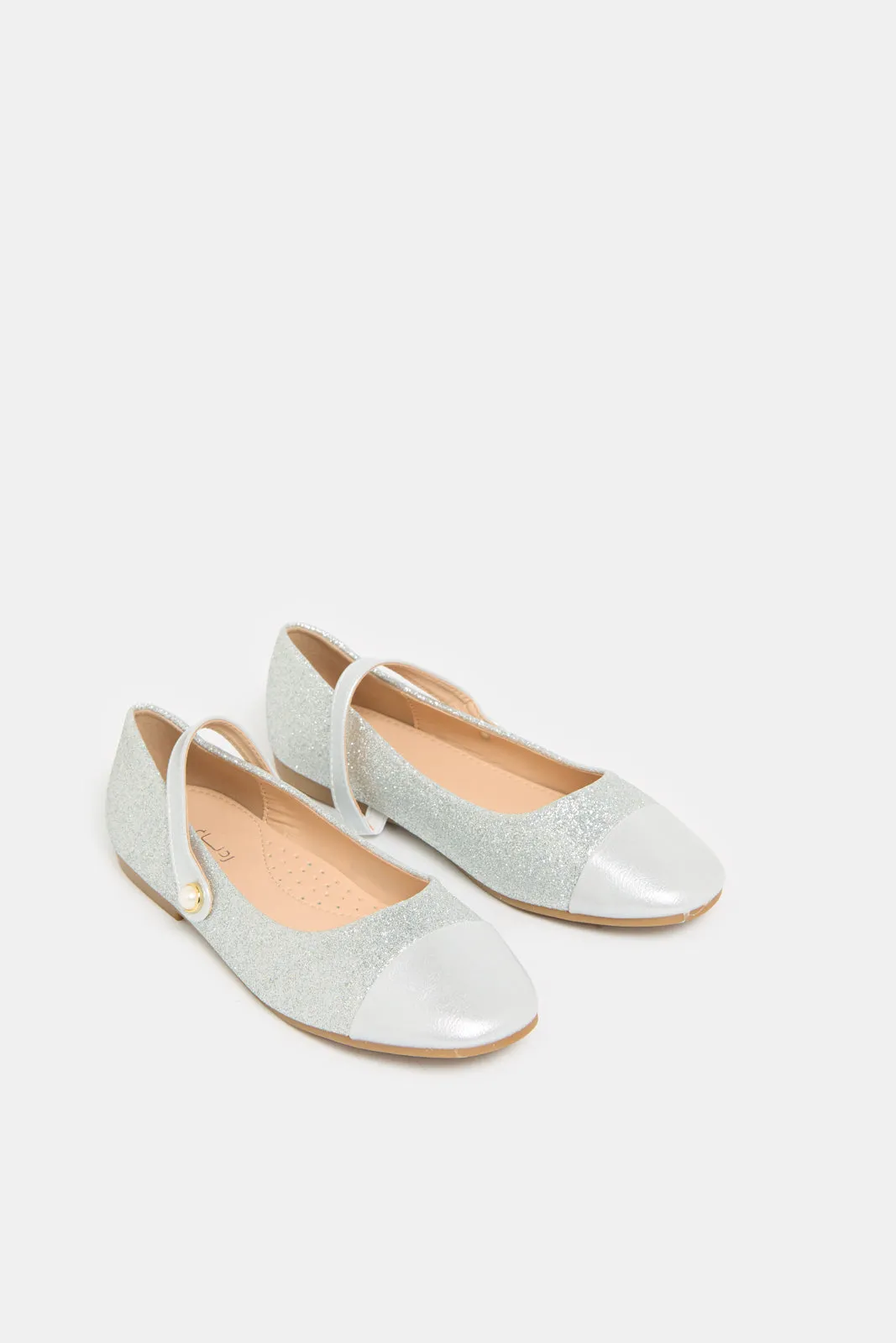 Senior Girls Silver Glitter Ballerina sold by Redtag product image thumbnail 2