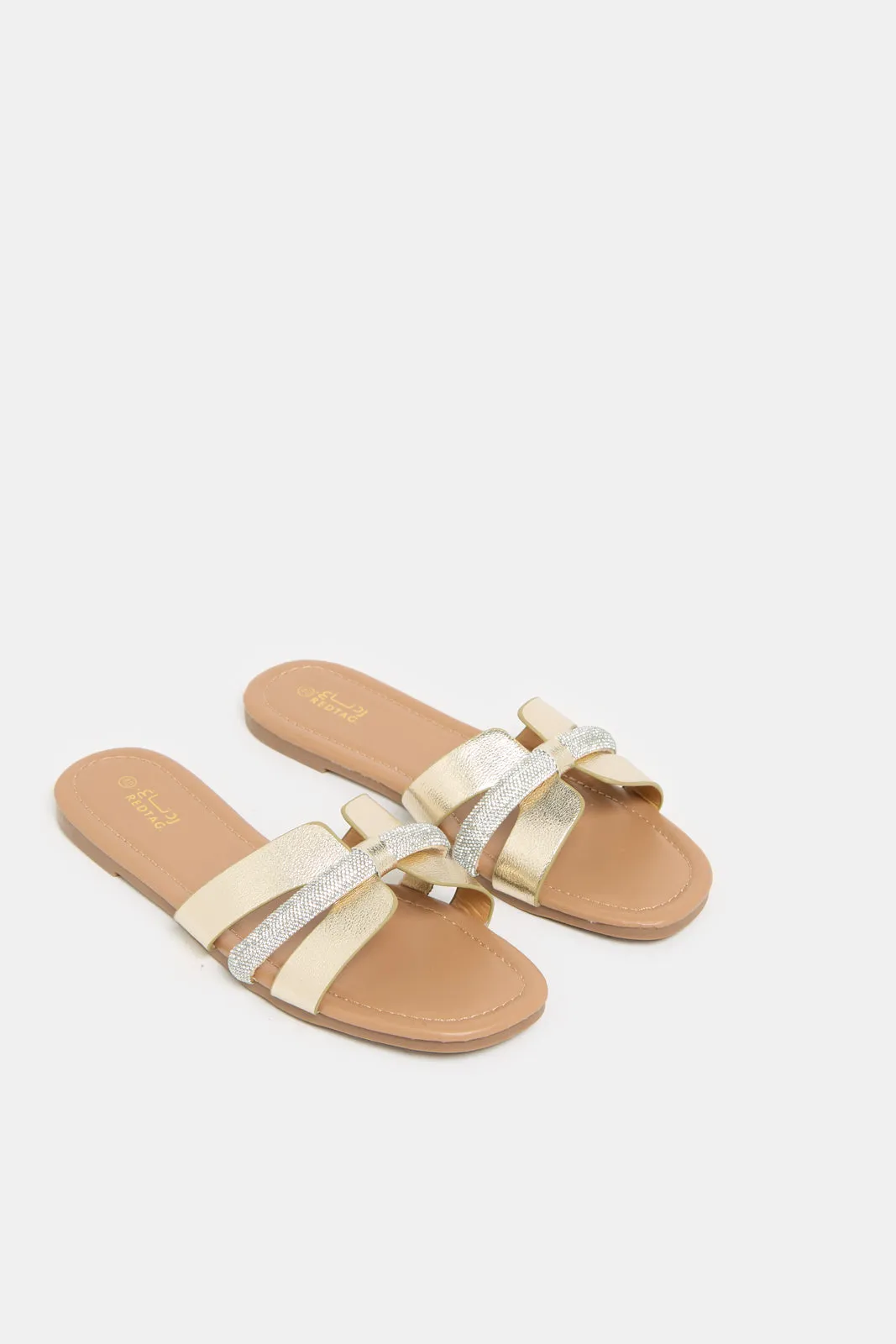 Women Gold Embellished Mule sold by Redtag product image thumbnail 2