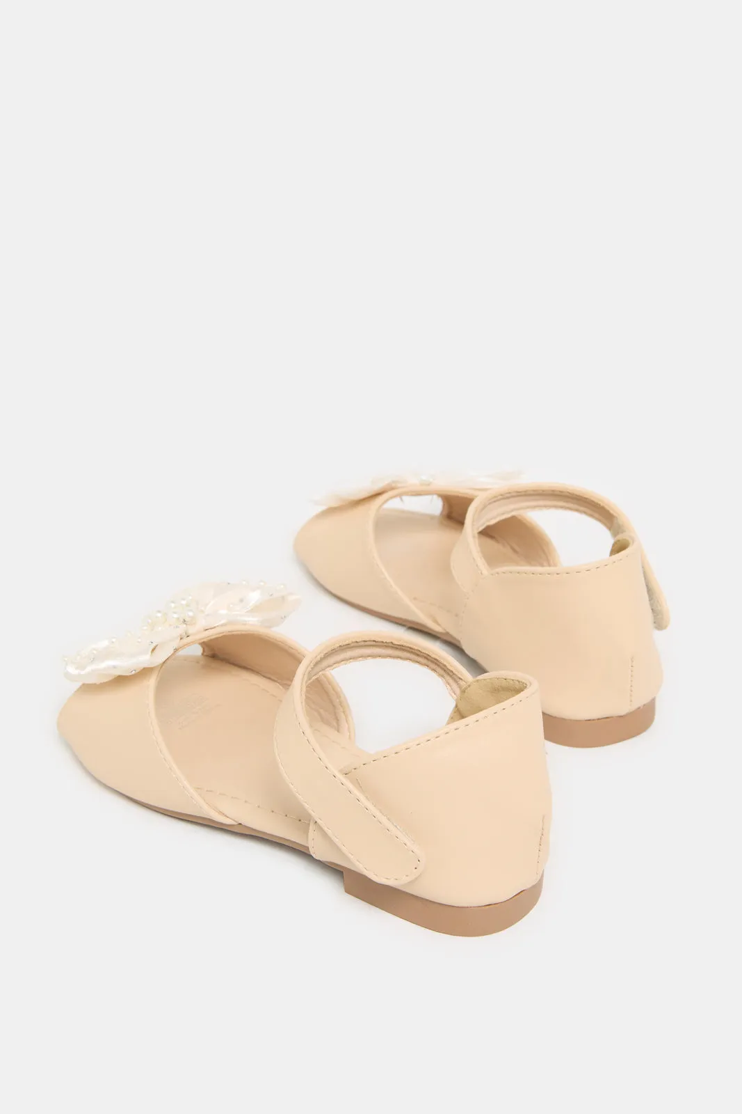 Girls Pink Bow Embellished Sandals sold by Redtag product image thumbnail 4