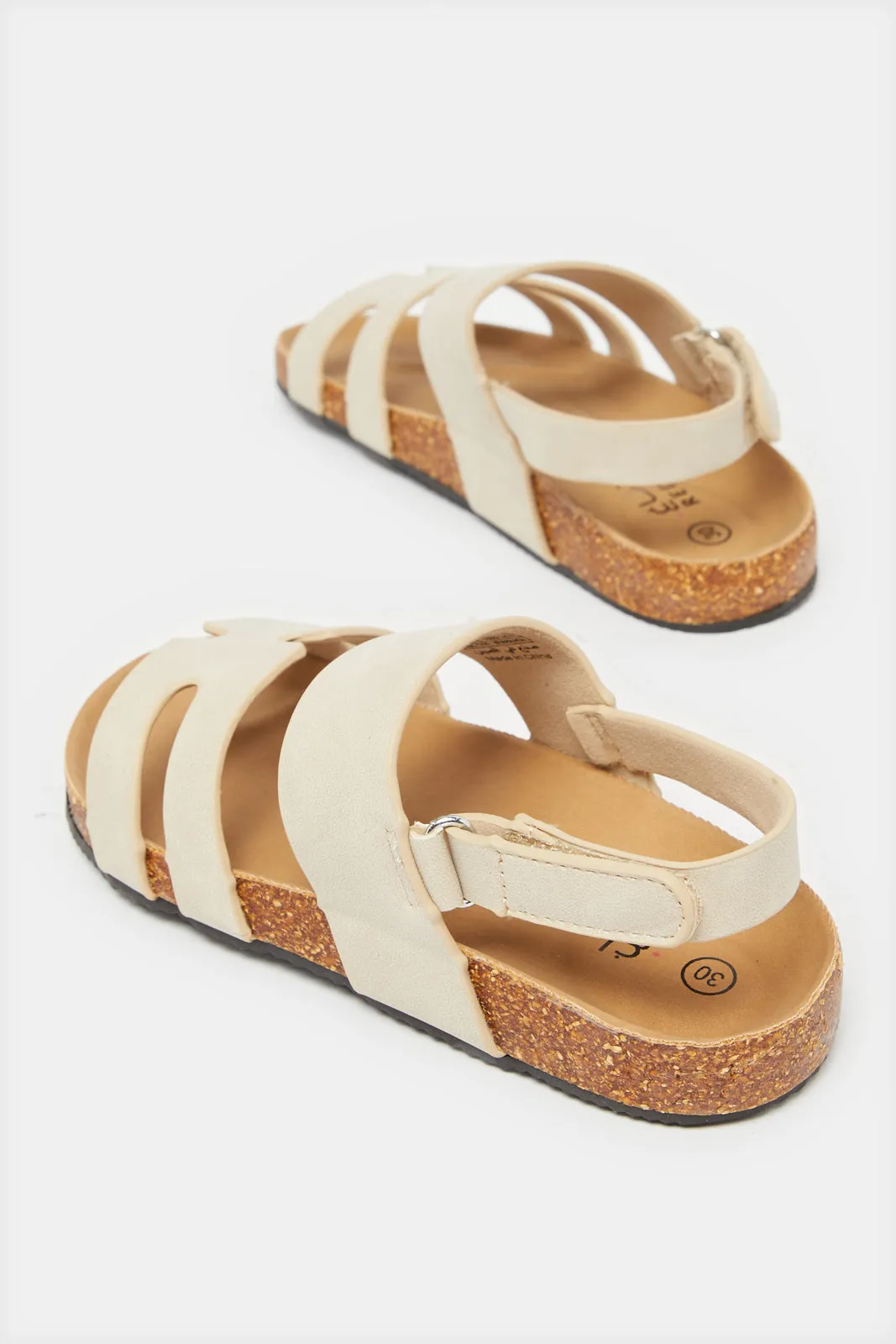 Boys Beige Cork Sandals sold by Redtag product image thumbnail 4