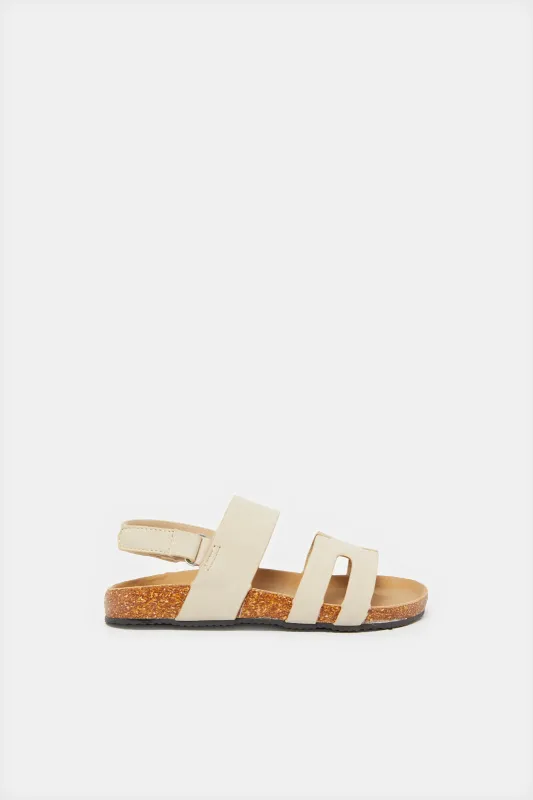 Boys  Beige Cork Sandals sold by Redtag