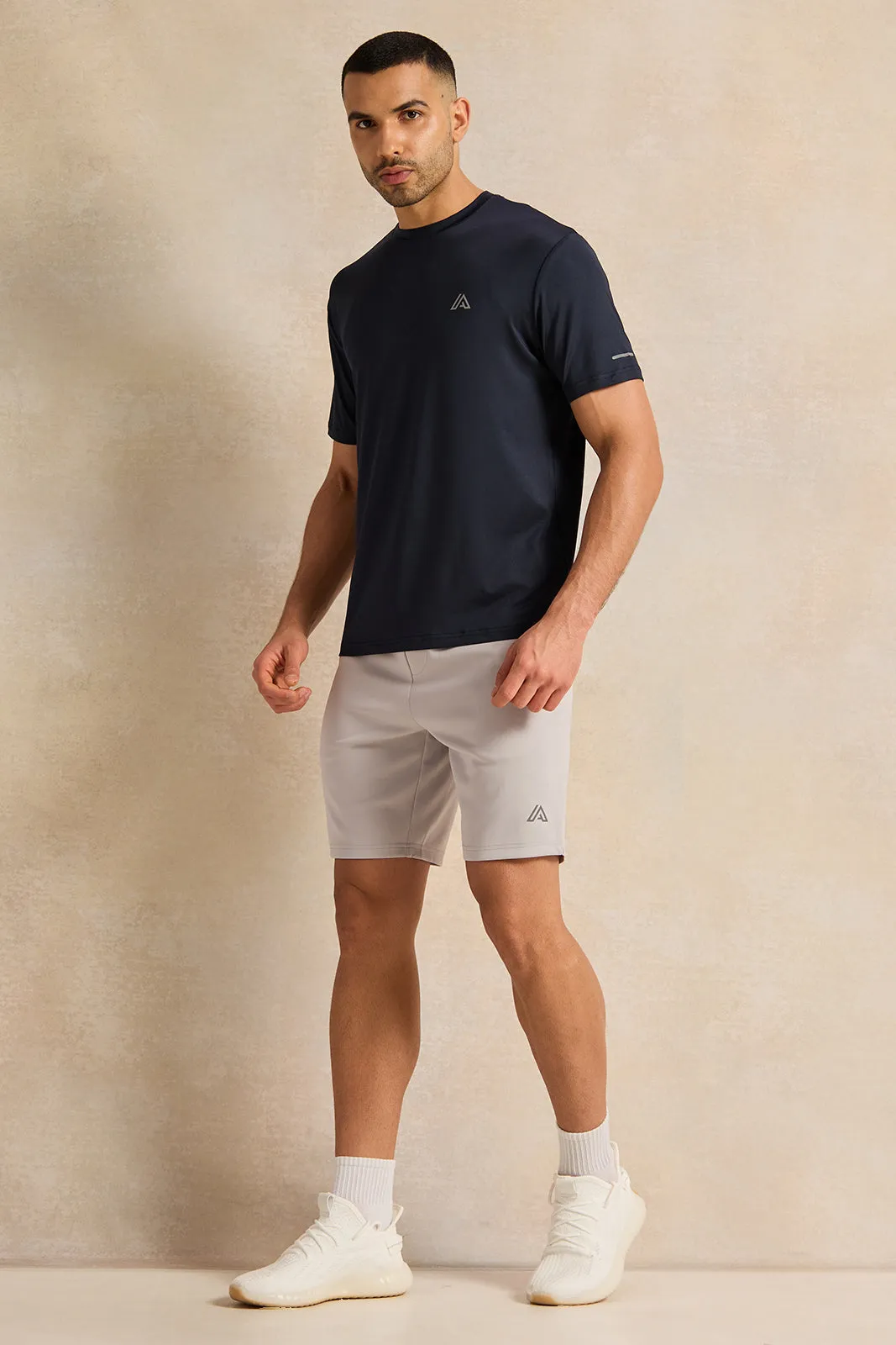 Men Grey Active Shorts sold by Redtag product image thumbnail 2