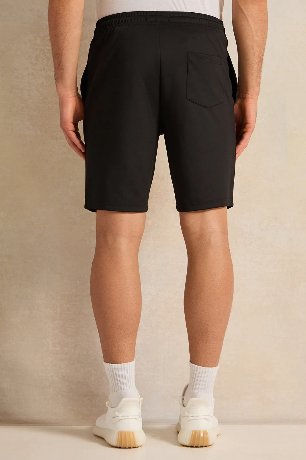 Men Black Active Shorts sold by Redtag product image thumbnail 3