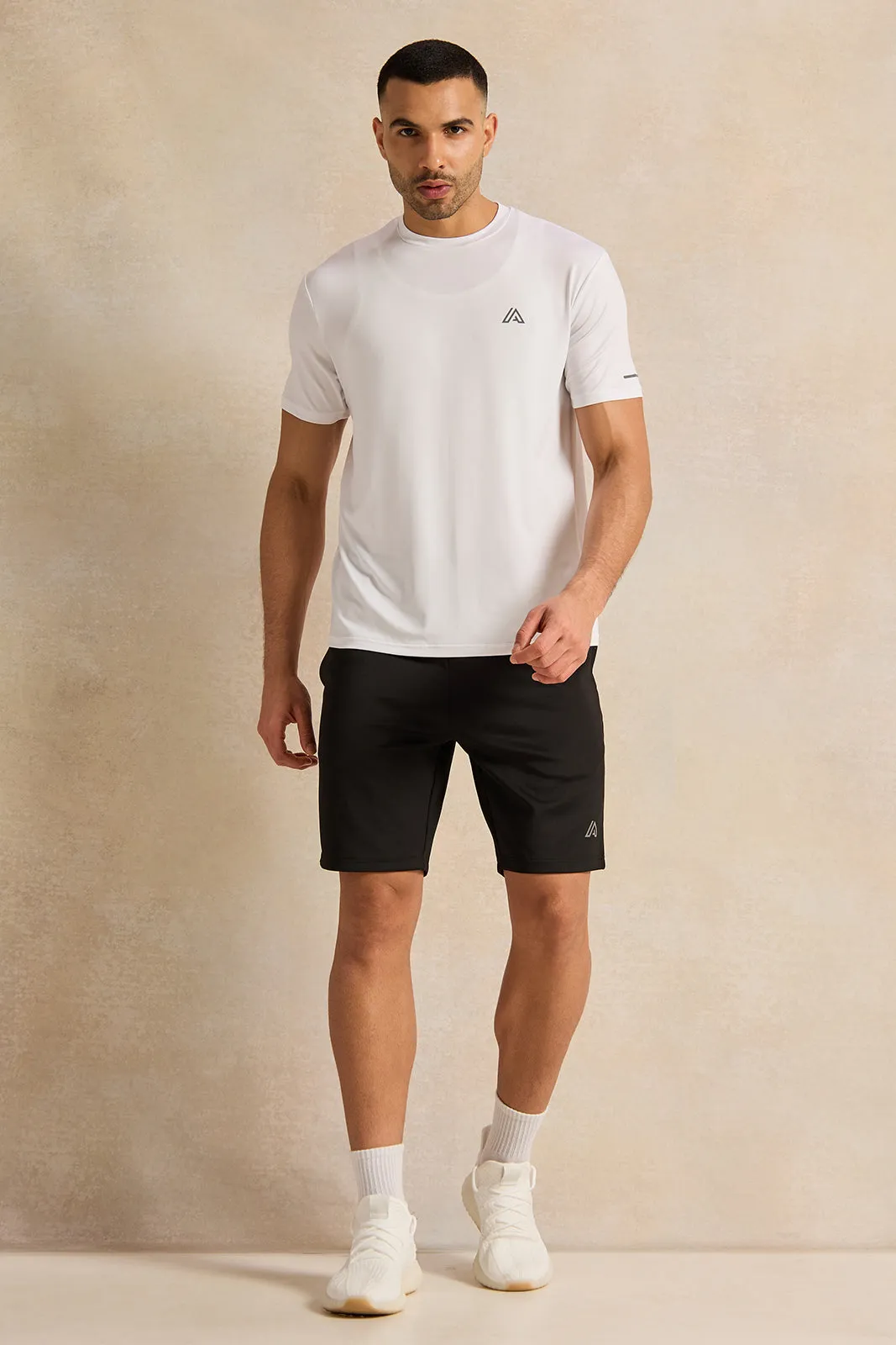 Men Black Active Shorts sold by Redtag product image thumbnail 2