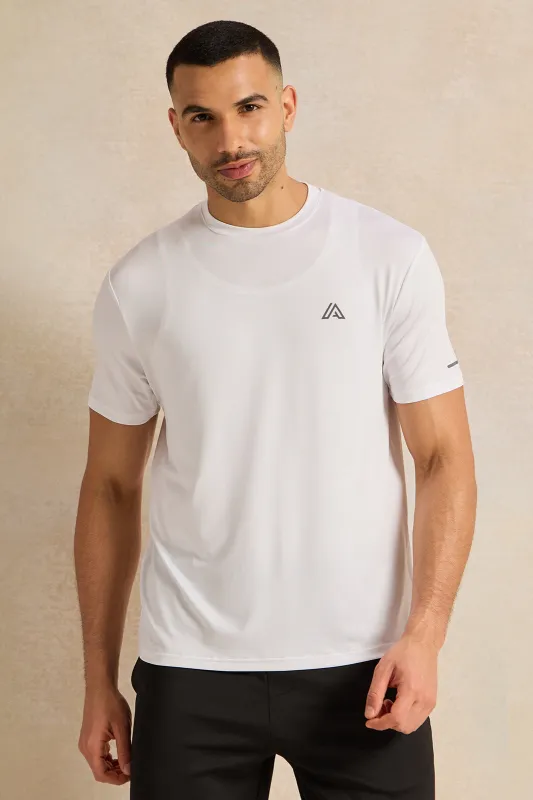 Men White Printed T-Shirt sold by Redtag