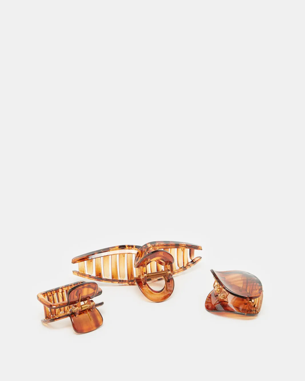 Women Brown Print Hair Clip Set (Pack of 3) sold by Redtag product image thumbnail 2